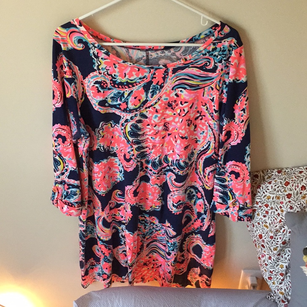 Lily Pulitzer dress! 3/4 quarter sleeve.